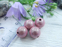 Heijastava helmi, 10mm, vaaleanpunainen, 1kpl