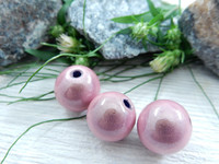 Heijastava helmi, 12mm, vaaleanpunainen, 1kpl