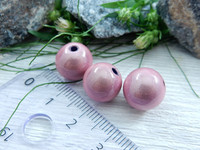 Heijastava helmi, 12mm, vaaleanpunainen, 1kpl