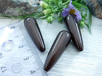 Heijastava helmi, 30x10mm, tummanruskea, 1kpl