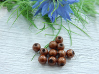 Heijastava helmi, 4mm,  ruskea, 1kpl