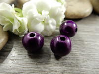 Heijastava helmi, 10mm, tummapurppura, 1kpl