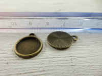 Kapussi pohja, 12mm, pronssi, 1kpl