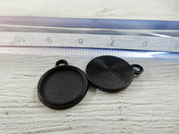 Kapussipohja, 12mm, musta, 1kpl