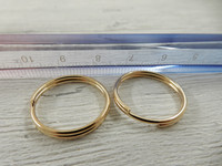 Avainrengas, 20mm, vaaleakulta, 1kpl