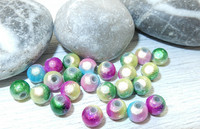 Heijastava helmi, 6mm, mix väri, 20kpl