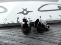 Nauhanpää, 8x12mm, gunmetal, 10kpl