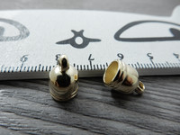 Nauhanpää, 8x13mm, vaaleakulta, 10kpl