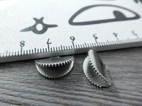 Nauhanpää, 15x10mm, kromi, 10kpl