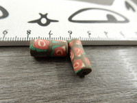 Fimohelmi, 16x7mm, kukkia, 20kpl