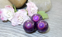 Heijastava helmi, 12mm, tummapurppura, 1kpl
