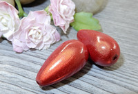 Heijastava helmi, 22x12mm, punainen, 1kpl