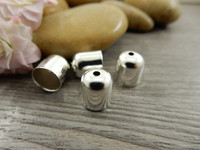 Helmihattu, 9x8mm, kirkashopea, 10kpl