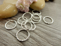 Välirengas kierre, 12x1.1mm, avattava, kirkashopea, 20kpl