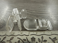 Klipsi, 40x18mm, kirkas,1kpl