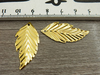 Lehtiriipus, 33x16mm, kulta, 1kpl