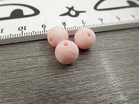 Silikonihelmi marmori , 9mm, vaaleanpunainen, 1kpl