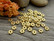 Metallihelmi rondelli, 4mm, kulta, 20kpl