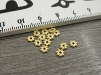 Metallihelmi rondelli, 4mm, kulta, 20kpl