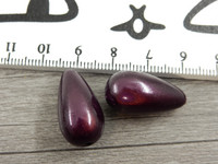 Heijastava helmi, 22x12mm, tummapurppura, 1kpl