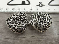 Sydänriipus, 35x34x11mm, kromi, 1kpl