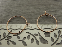 Korvakorurengas, 20x0.6mm, ruusukulta, 1pari