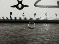 Välirengas, 6x0.7mm, avattava, kirkashopea, 100kpl