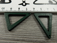 Puuriipus kolmio, 32x25mm, vihreä, 1kpl