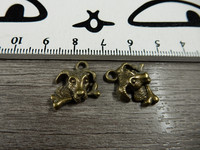 Koirariipus, 15x15mm, pronssi, 1kpl