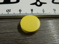 Puuhelmi, 15mm, keltainen, 1kpl