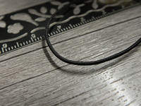 Joustolanka tekstiilipäällys, 1mm, musta, 1m