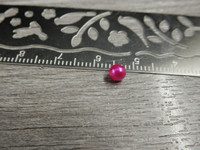 Akryylihelmi, 4mm, pinkki, 50kpl