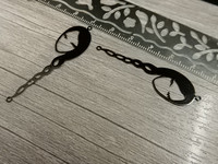 Tyttöriipus, 50x14mm, musta, 1kpl