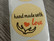 Handmade with love tarra, 25mm, ruskea, 10kpl