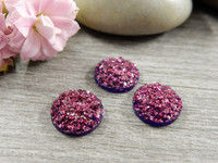 Kapussi glitter, 10mm, viininpunainen, 1kpl