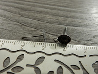 Korvakorutappi lenkillä, 6x13mm, rst, 10 paria
