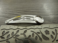 Hiuspinni korupohjalla, 54x14mm, kirkashopea, 1kpl