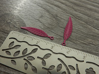 Sulkariipus, 25x6mm, fuksia, 1kpl