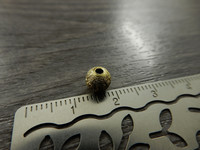 Akryylihelmi stardust, 6mm, kulta, 20kpl