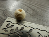 Puuhelmi, 12mm, vaaleanruskea, 10kpl
