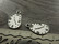 Valuvakelloriipus, 22x13mm, kromi, 1kpl