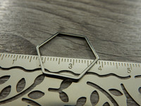 Linkki hexagon, 20x22.5x0.8mm, umpi, rst, 1kpl