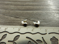 Päällyshelmi, 4mm, kirkashopea, 20kpl