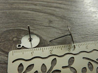 Korvakorutappi lenkillä, 10x12mm, rst, 10paria
