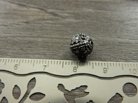 Metallihelmi filigraani, 8mm, gunmetal, 20kpl