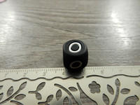Kirjainhelmi O, 12mm, musta, 1kpl
