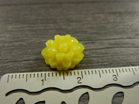 Kapussi kukka, 12mm, keltainen, 1kpl