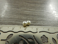 Akryylihelmi, 4mm, luonnonvalkoinen, 50kpl