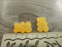Kapussi nalle, 17x11mm, oranssi, 1kpl