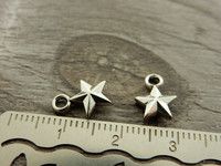 Tähtiriipus, 11x8mm, kromi, 1kpl